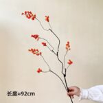 Красный кленовый лист искусственный цветок искусственный цветок - 图片 12