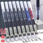 Быстродушеная прямая шариковая ручка 0.5mm красный черный гематическая ручка