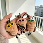 Мультфильм плюшевый маленький тараканый кулон - 图片 2