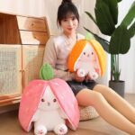 Плюшевая игрушка кукла кукла подушка клубничный кролик