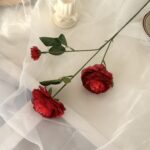 3 головы пион имитация цветов украшения дома - 图片 10