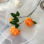 3 головы пион имитация цветов украшения дома - 图片 9