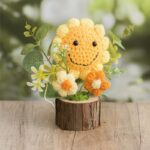 Ручной вязание крючком имитация цветов - 图片 23