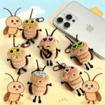 Мультфильм плюшевый маленький тараканый кулон