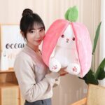 Плюшевая игрушка кукла кукла подушка клубничный кролик - 图片 3