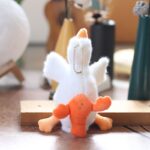 Любовь милая большая белая гусиная подвеска плюшевая игрушка - 图片 5