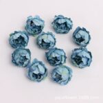 Синий искусственный цветок имитация цветок diy материал украшения головного убора - 图片 49