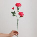 3 головы пион имитация цветов поддельные цветы дома гостиная цветочная композиция - 图片 12